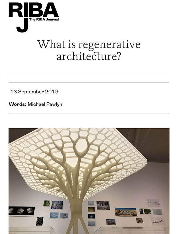 RIBA Journal What is regenerative architecture?